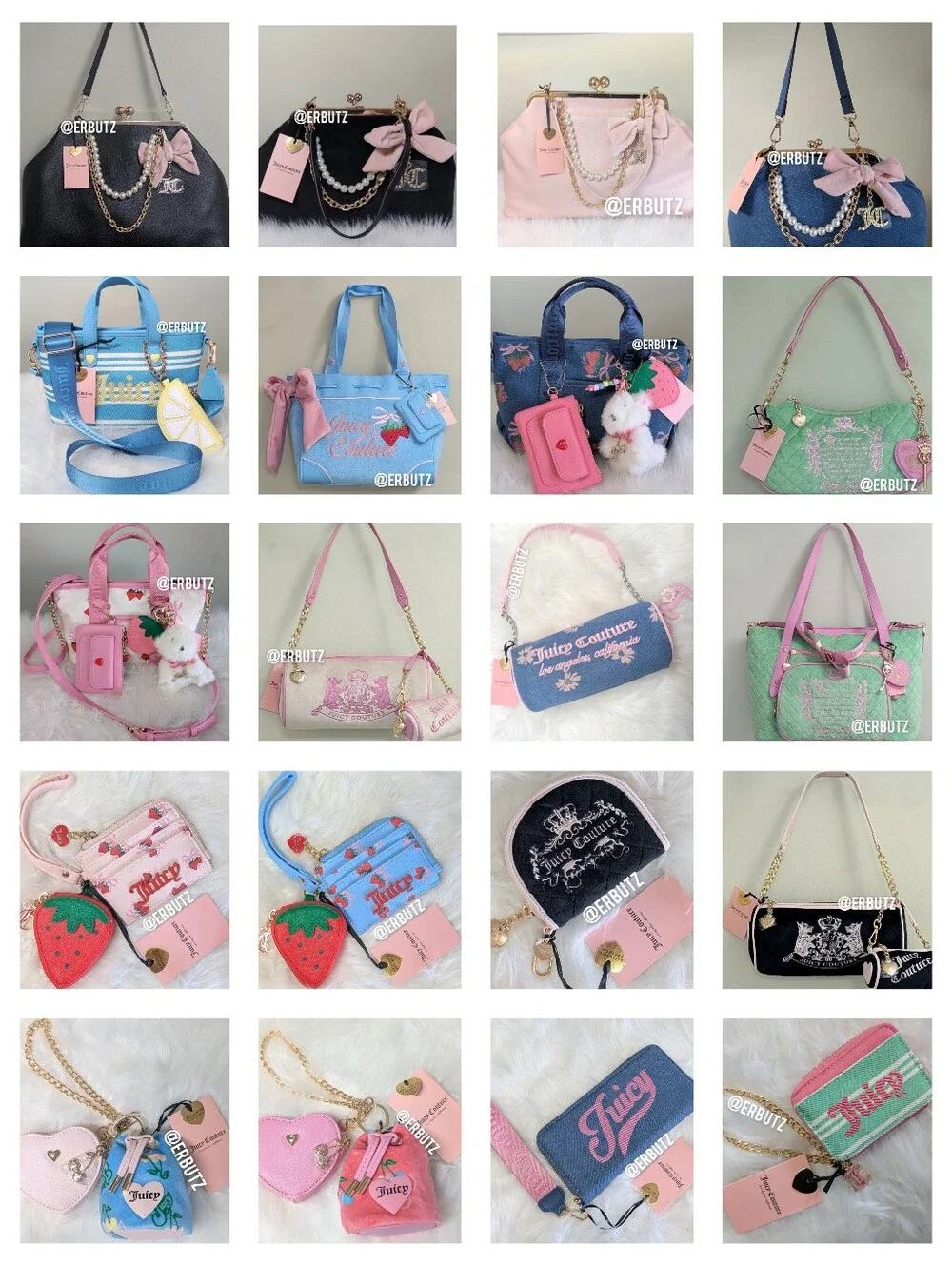 Viral 🎥 Juicy Couture Chic Y2K Large Kiss Lock Frame Clutch, Licorice + Pink 🩷 - Picture 16 of 16